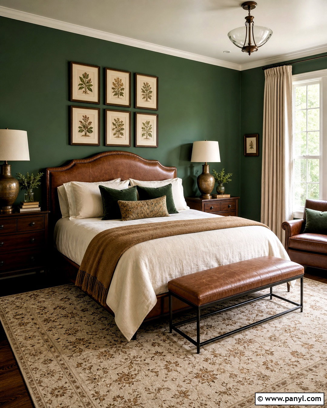 Emerald Green And Chocolate Brown Bedroom - 20 emerald green bedroom colour schemes