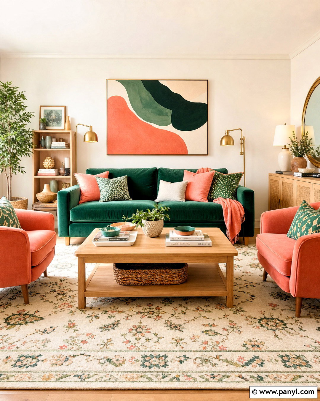 Emerald Green And Coral - 20 emerald green color palette ideas