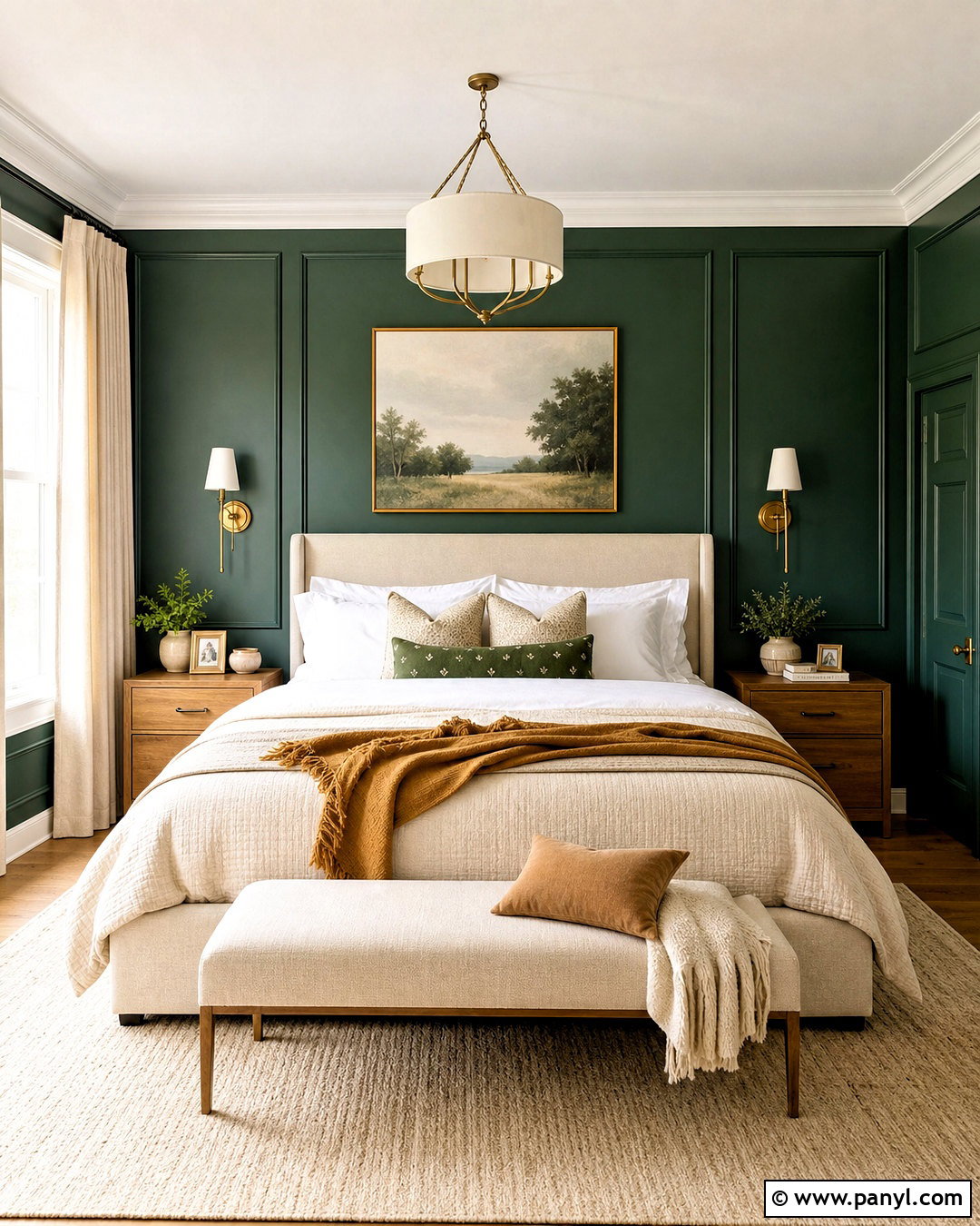 Emerald Green And Cream Bedroom - 20 emerald green interior design ideas