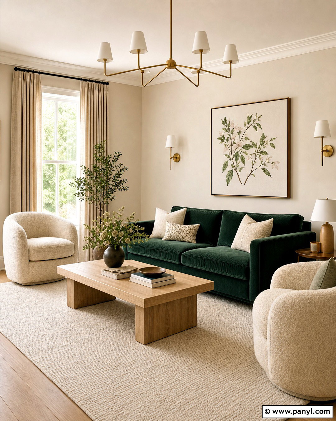 Emerald Green And Cream Living Room - 20 emerald green living room color scheme ideas