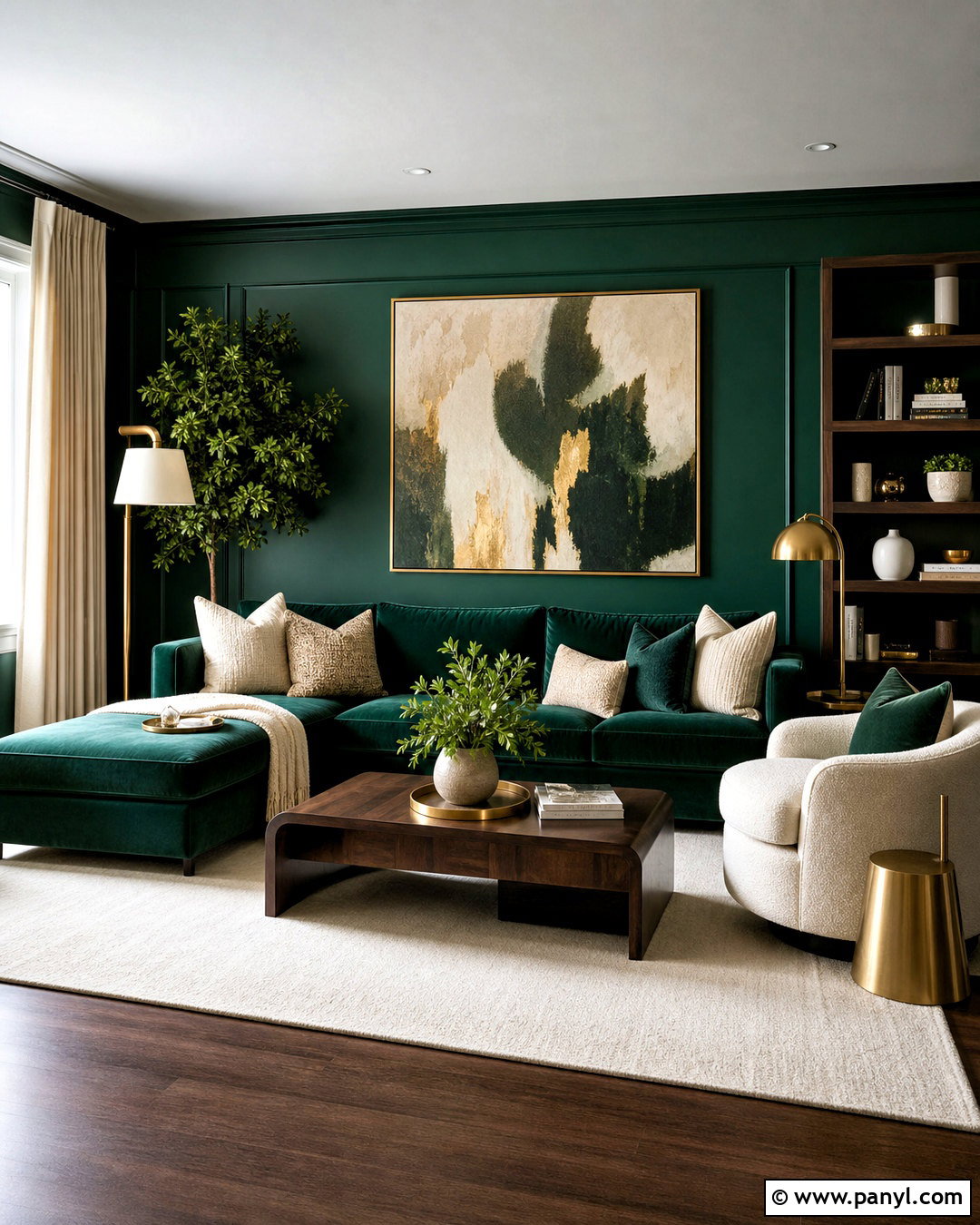 Emerald Green And Gold Living Room - 20 emerald green interior design ideas