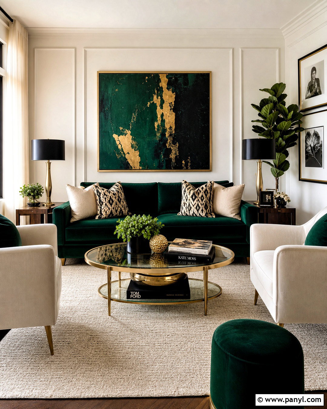 Emerald Green And Gold Living Room - 20 emerald green living room ideas