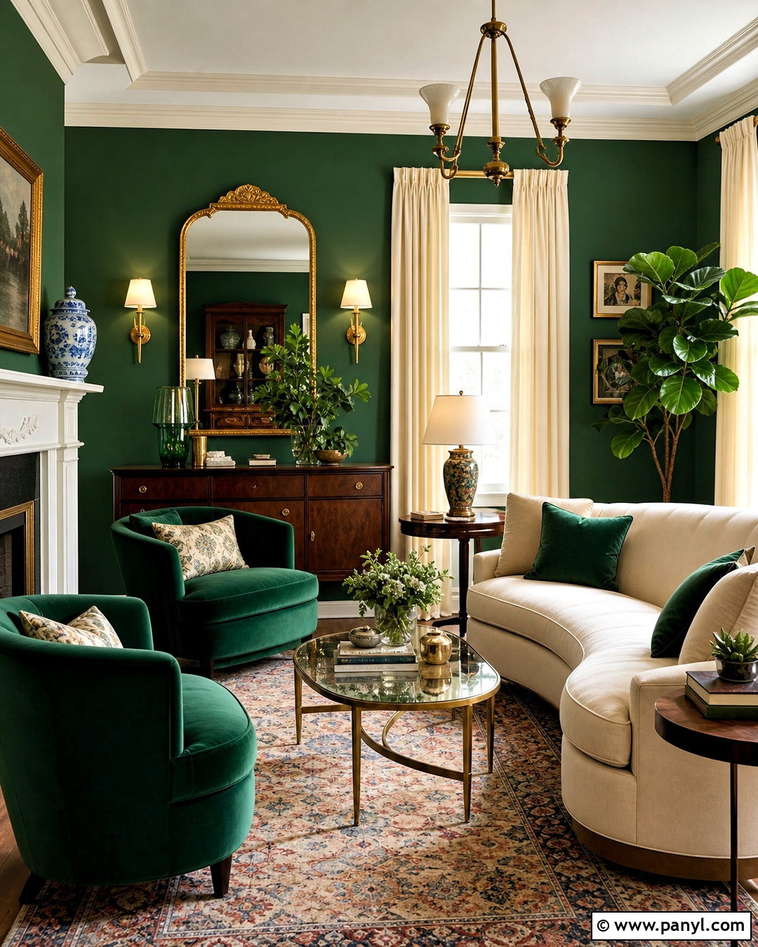 Emerald Green And Gold Living Room - 20 emerald green home decor ideas