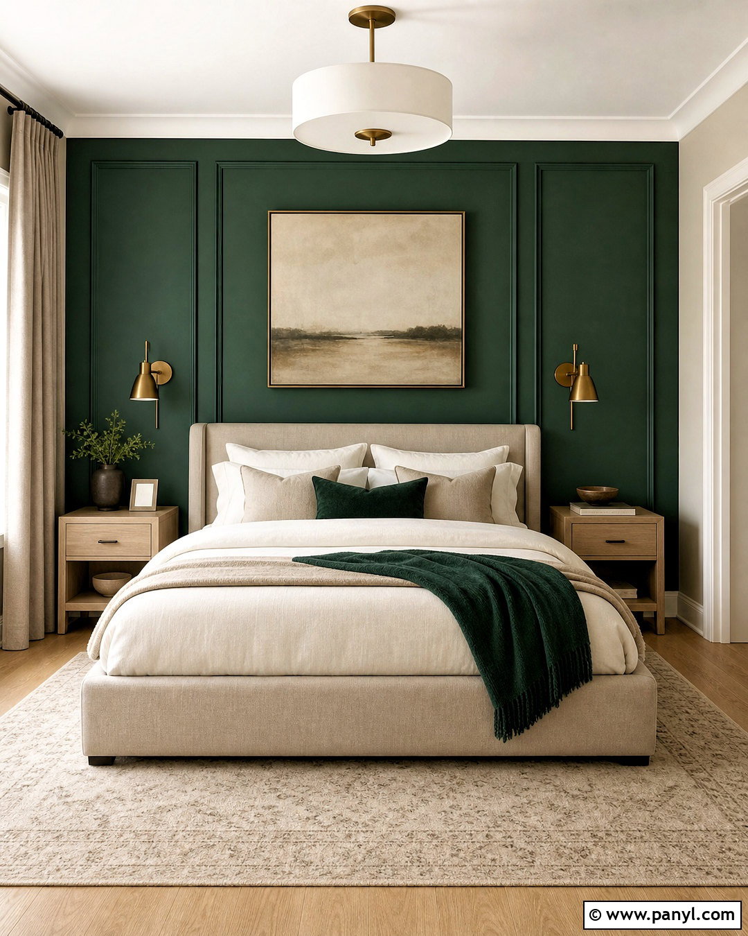 Emerald Green And Greige Bedroom - 20 emerald green bedroom colour schemes