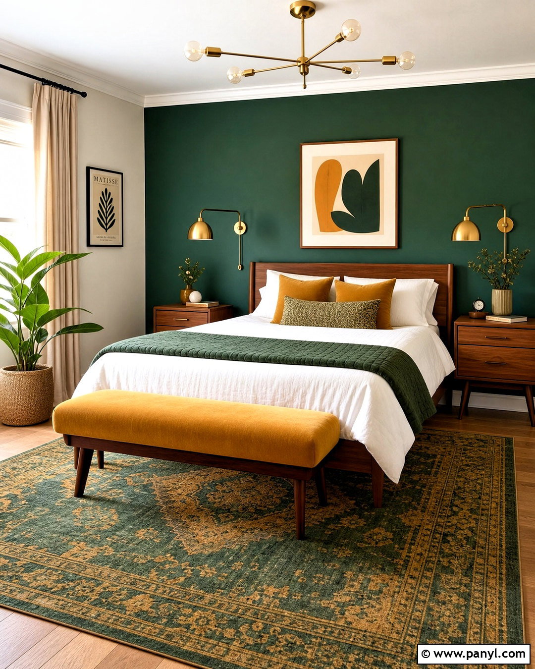 Emerald Green And Mustard Bedroom - 20 emerald green bedroom colour schemes