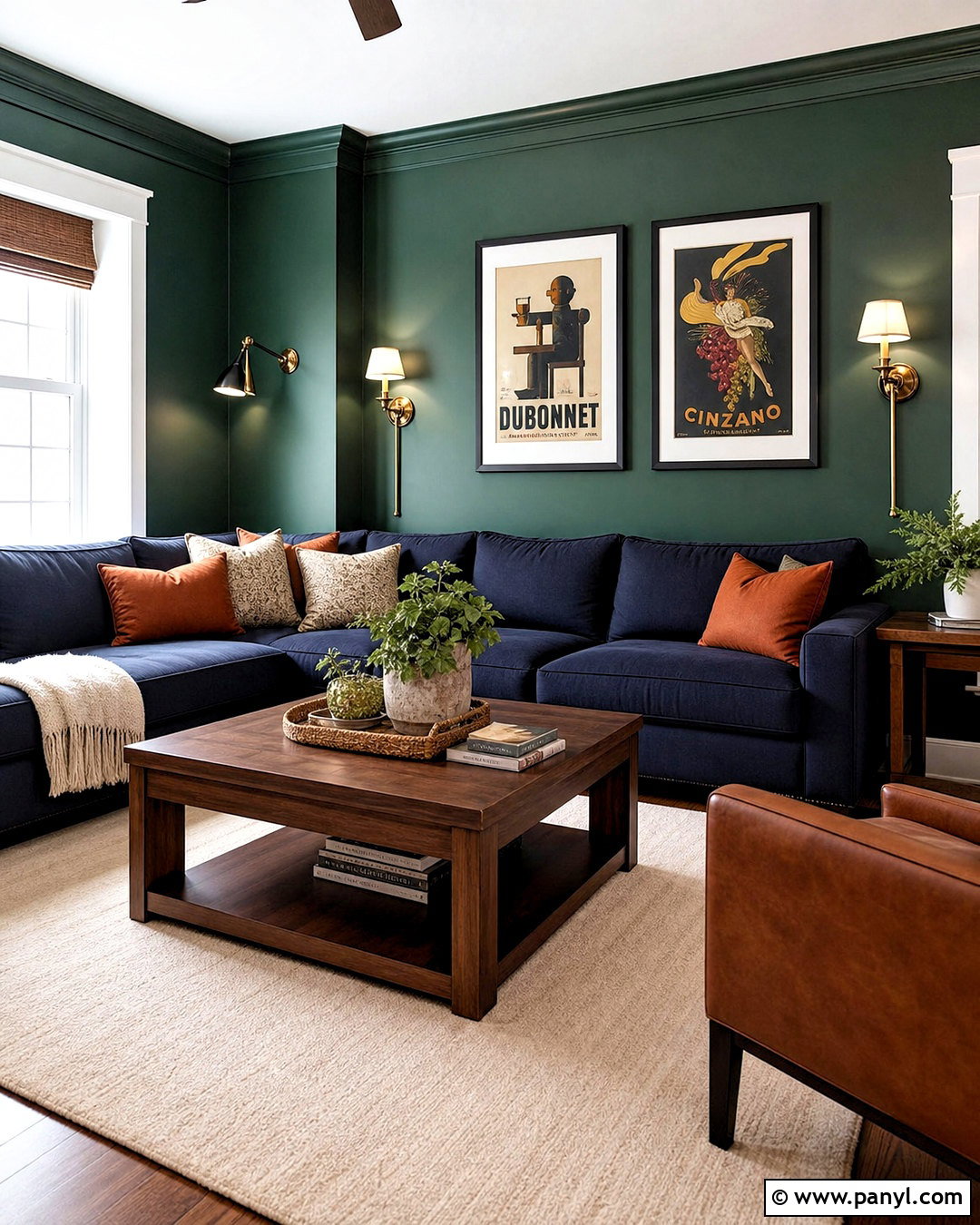 Emerald Green And Navy Living Room - 20 emerald green living room ideas
