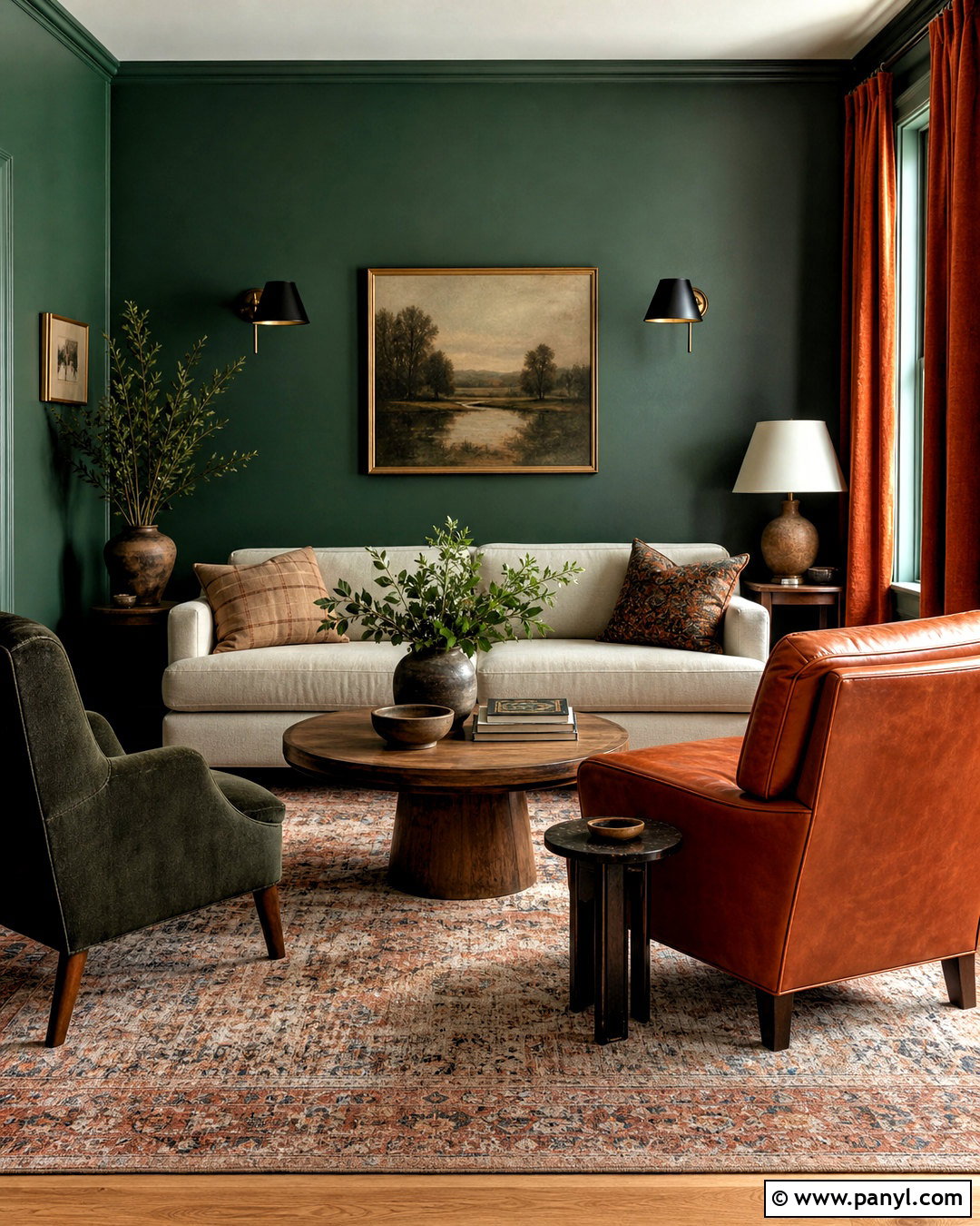 Emerald Green And Rust Orange - 20 emerald green color palette ideas