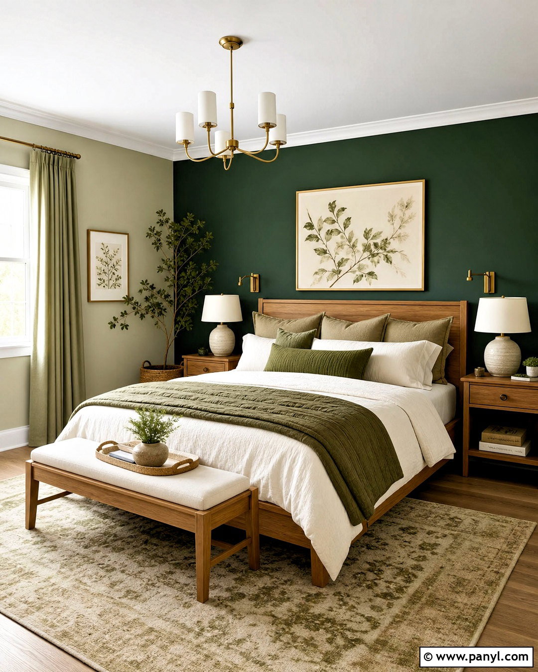 20 Emerald Green Bedroom Colour Schemes for a Restful Retreat