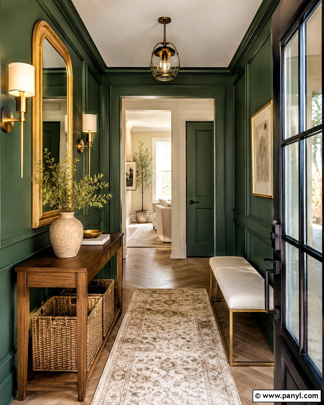 Emerald Green And Soft Gold Color Combination - 20 color combination for home ideas