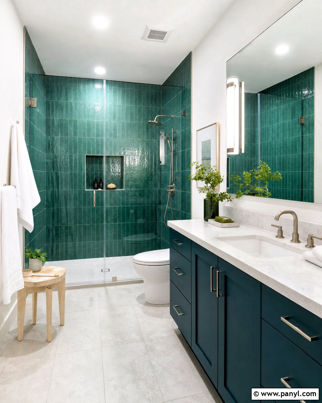 Emerald Green And Teal Bathroom - 20 emerald green colour palette ideas