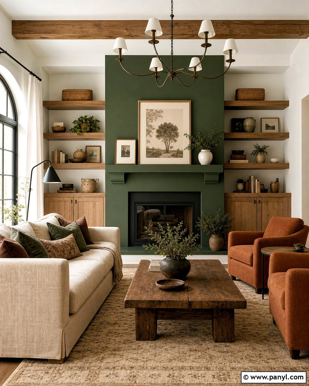 Emerald Green And Terracotta Living Room - 20 emerald green living room color scheme ideas