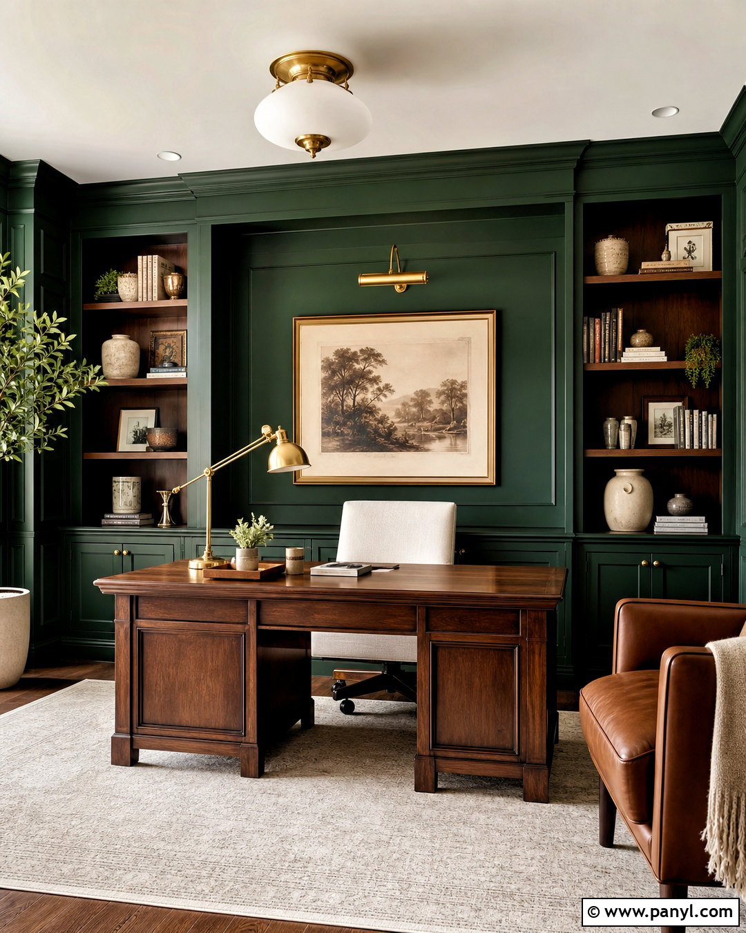 Emerald Green And Walnut Brown - 20 emerald green color palette ideas