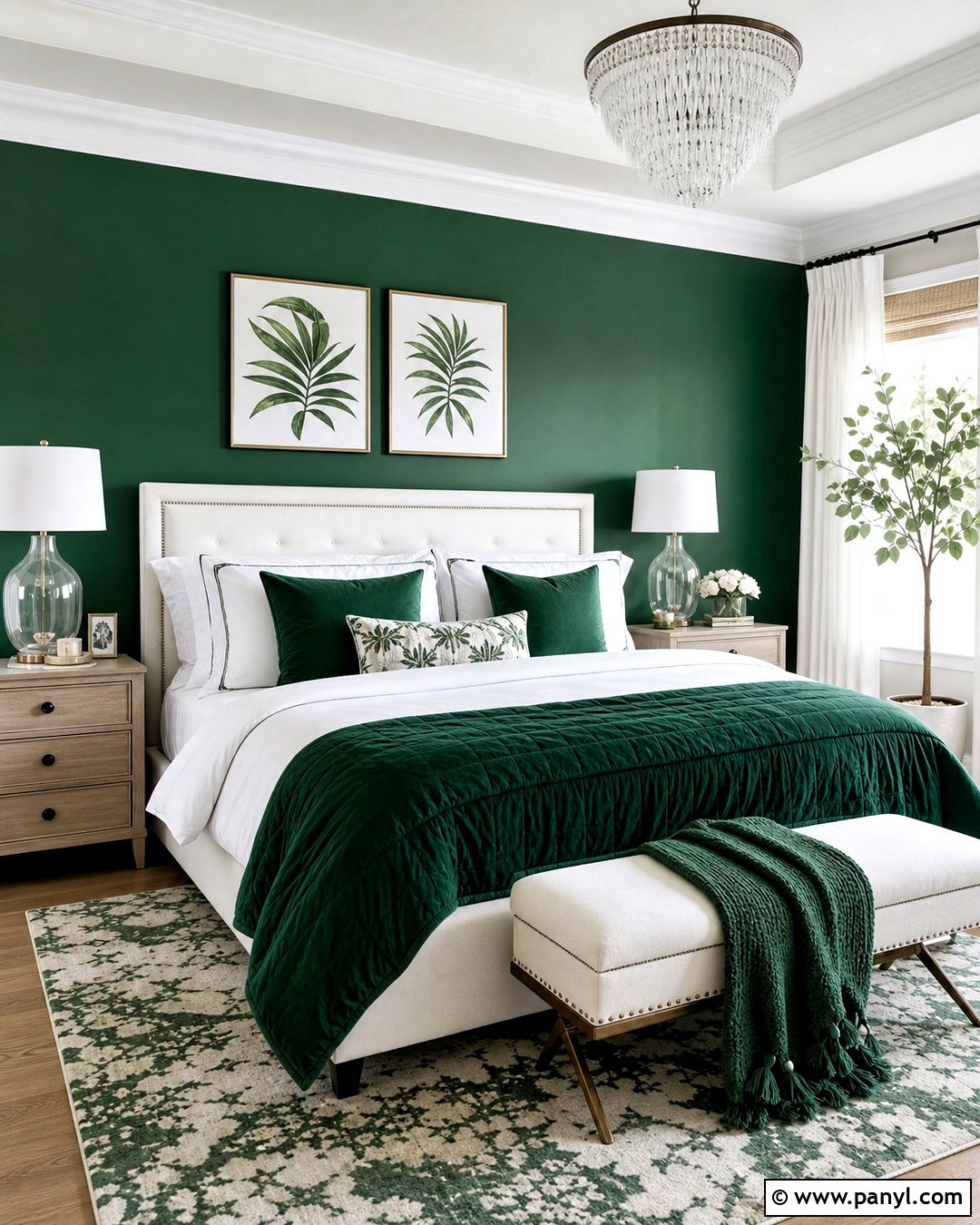 Emerald Green And White Bedroom - 20 emerald green bedroom colour schemes