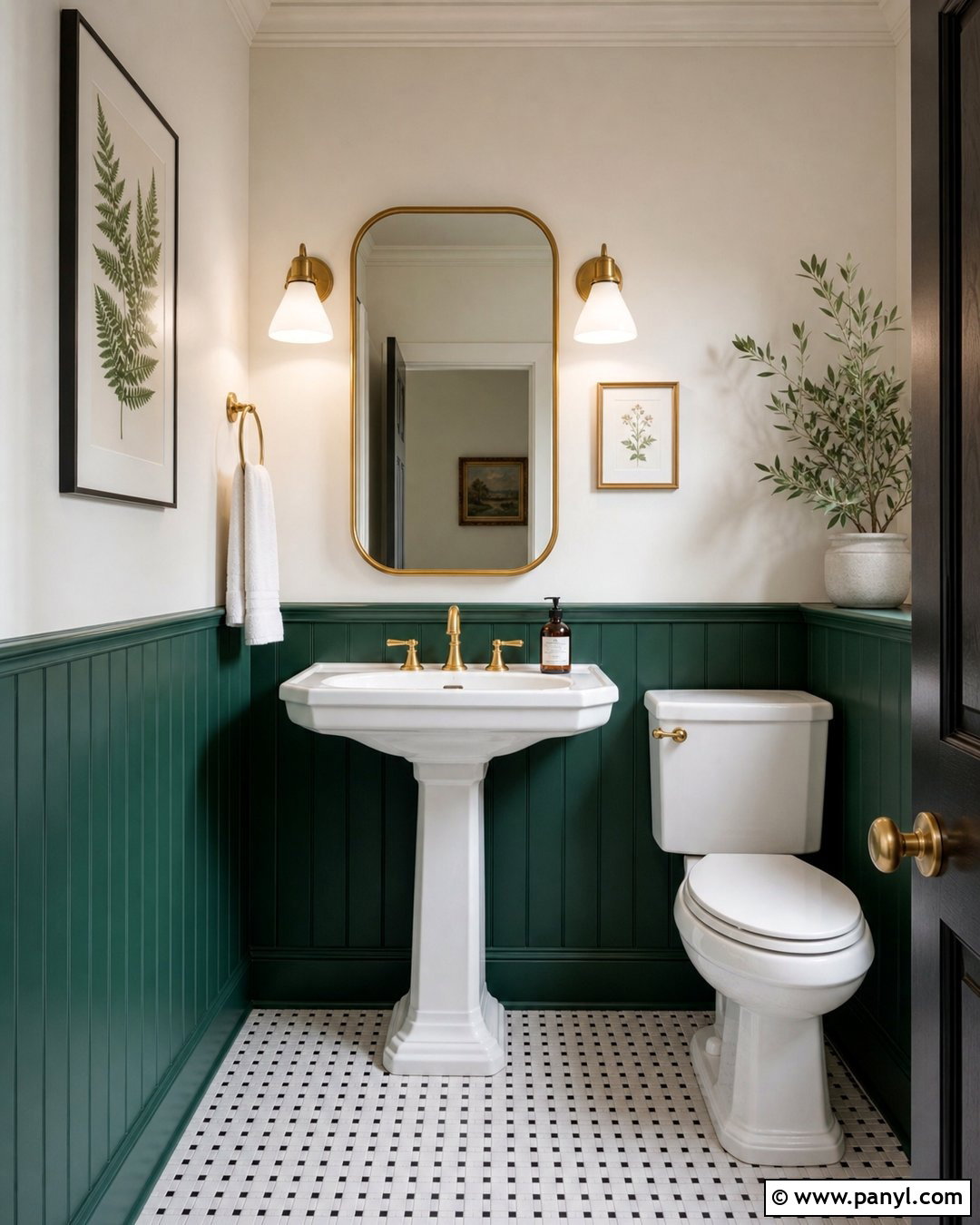 Emerald Green And White Two Tone Walls - 45 two tone walls