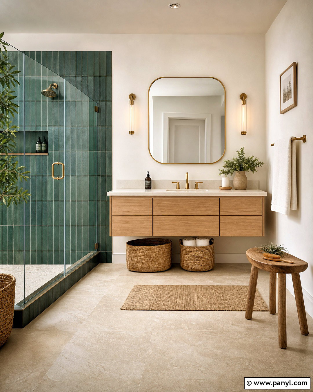 20 Emerald Green and Gold Bathroom Ideas for Luxe Spaces