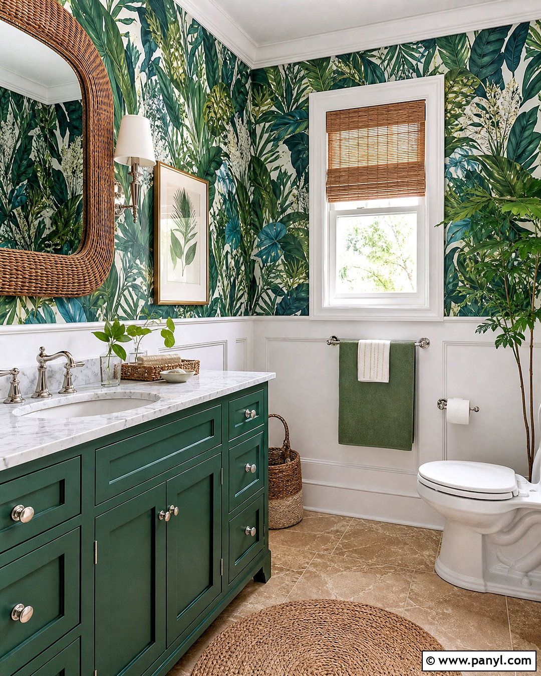 Emerald Green Bathroom Wallpaper - 20 emerald green bathroom ideas