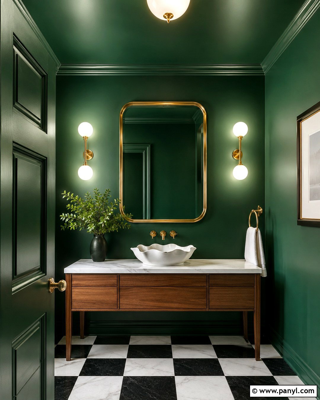 Emerald Green Bathroom Walls - 20 Fun Bathroom Wall Colors