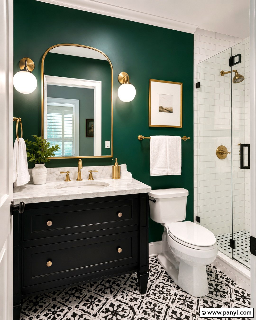 Emerald Green Bathroom Walls - 20 Best Green For Bathroom Walls