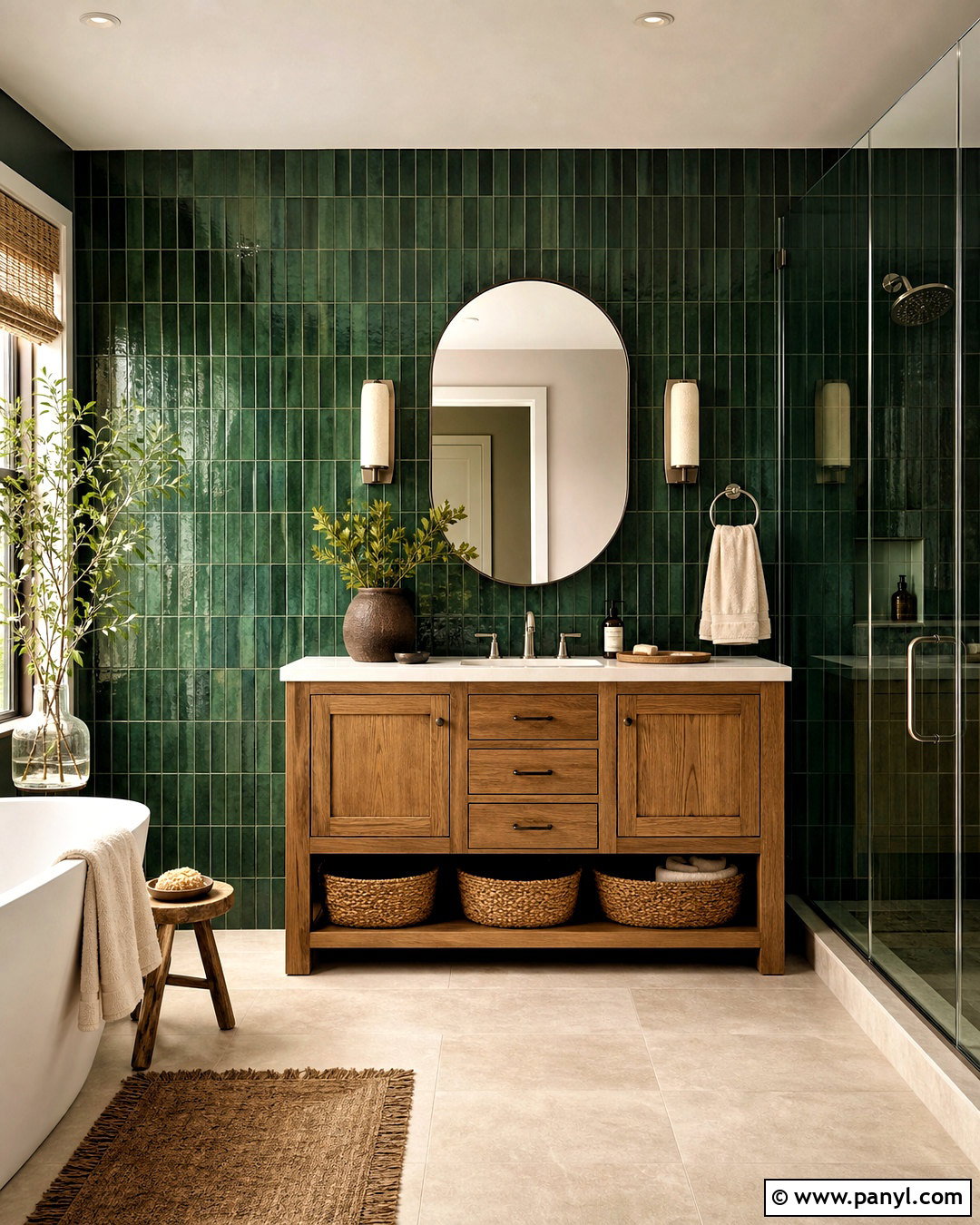 20 Emerald Green Bathroom Decor Ideas for an Easy Luxe Refresh