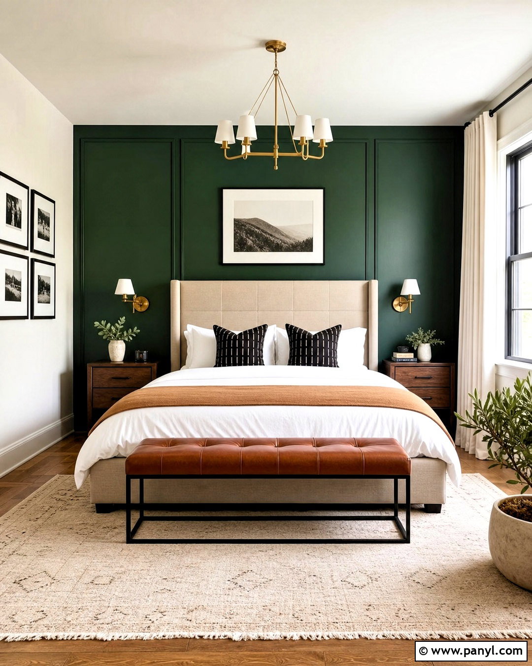 Emerald Green Bedroom Accent Wall - 20 bedroom accent wall paint colors