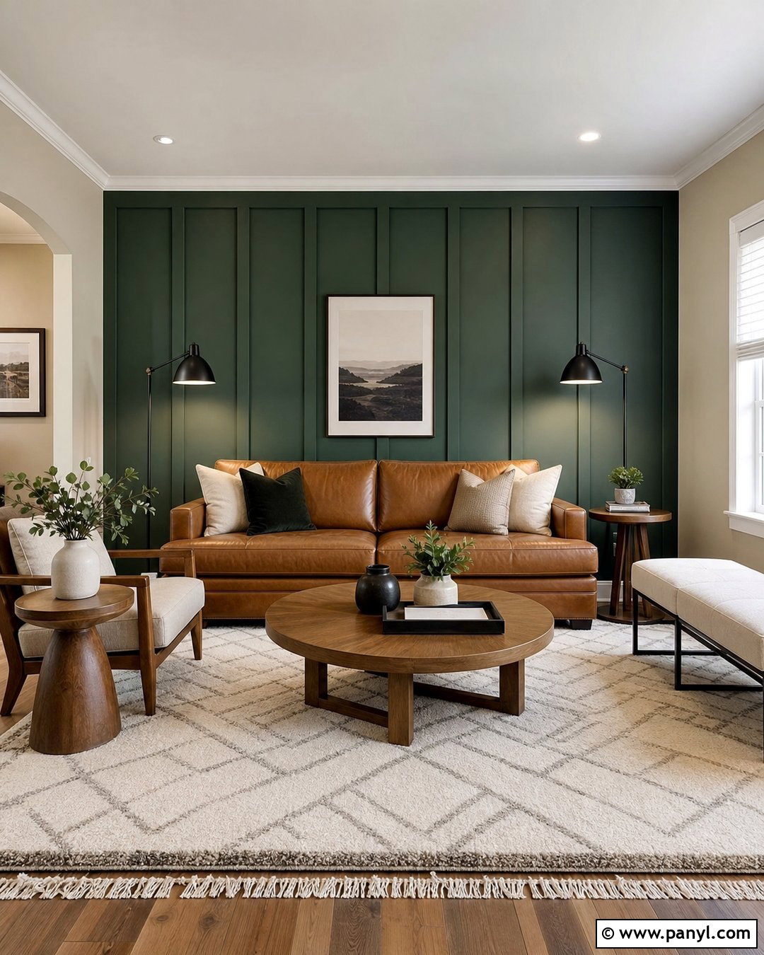 Emerald Green Board And Batten Accent Wall - 35 emerald green accent wall ideas