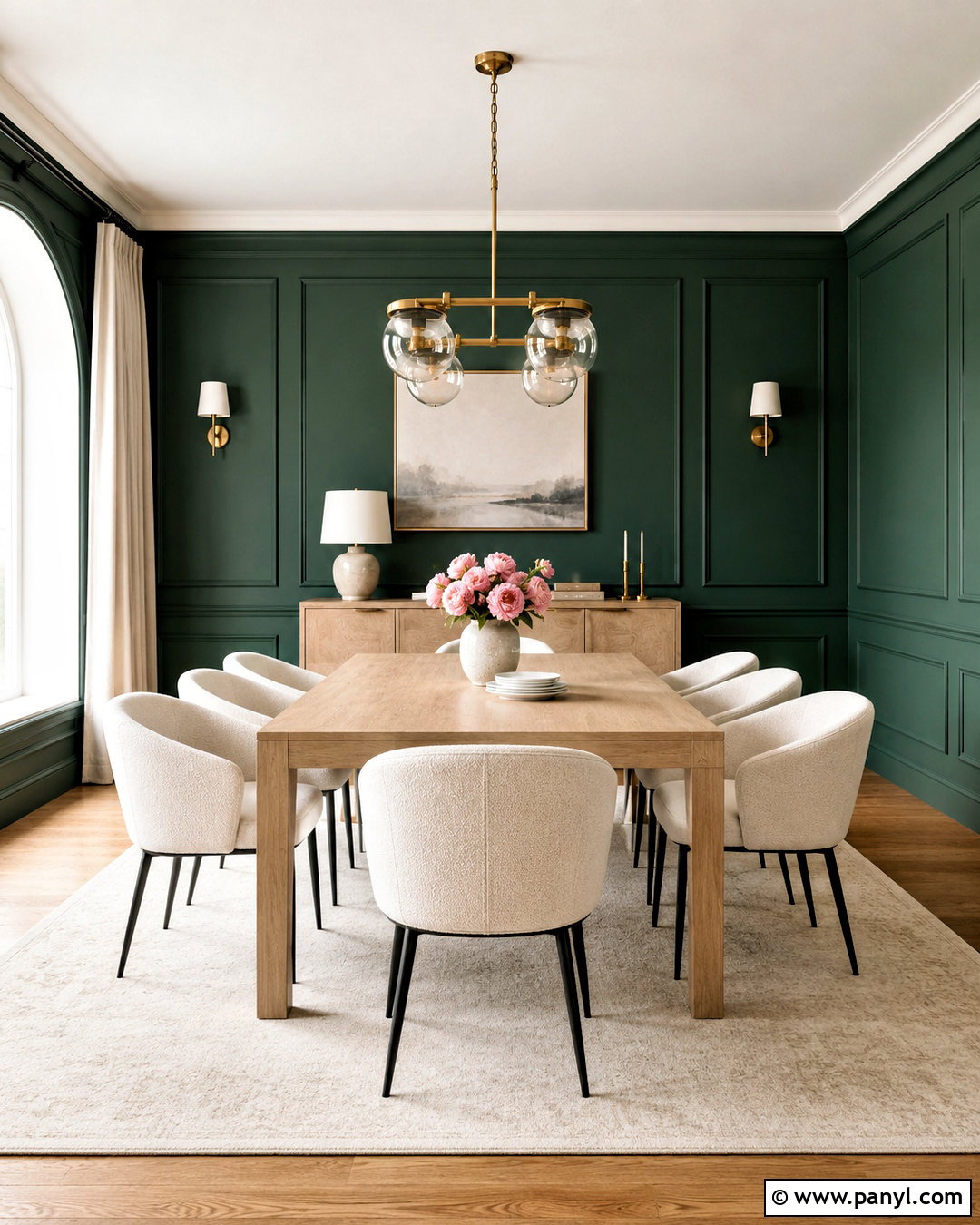 Emerald Green Dining Room - 20 bright room colors