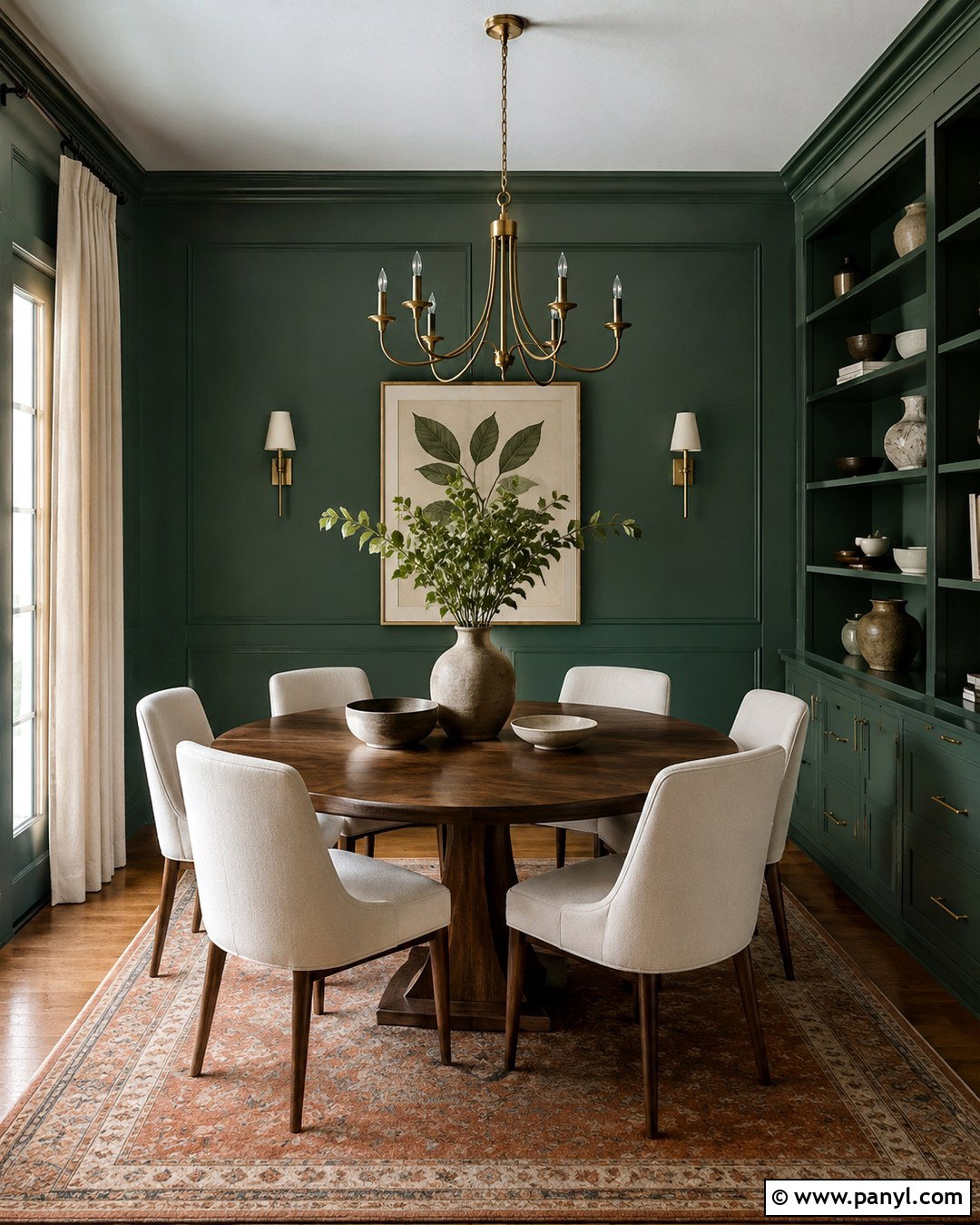 Emerald Green Dining Room Wall Paint - 20 Bold Wall Paint Ideas