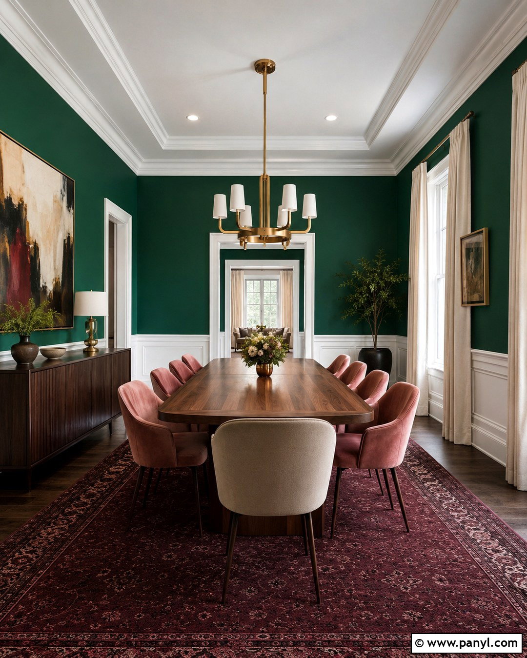 Emerald Green Dining Room Walls - 20 Rich Green Wall Paint Ideas