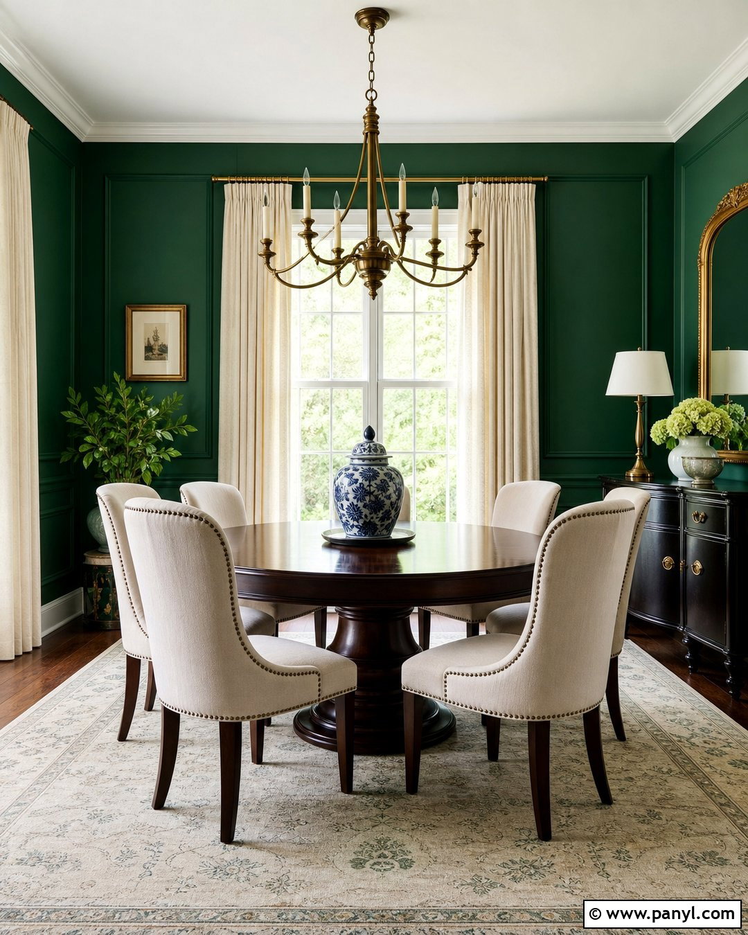 Emerald Green Dining Room Walls - 45 green painted walls
