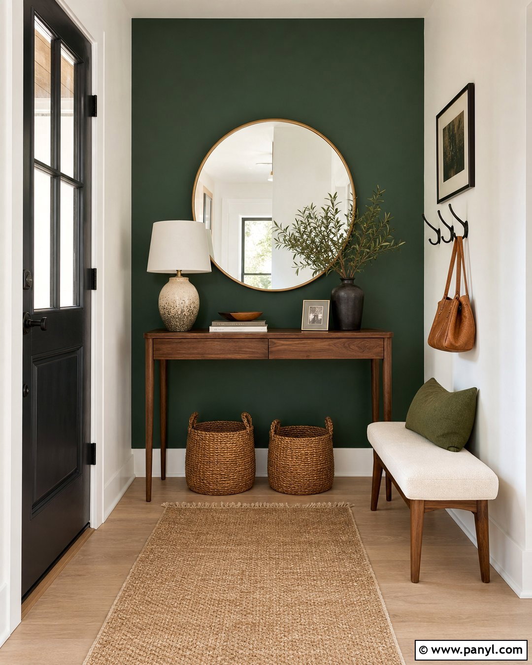 Emerald Green Entryway Accent Wall - 35 emerald green accent wall ideas