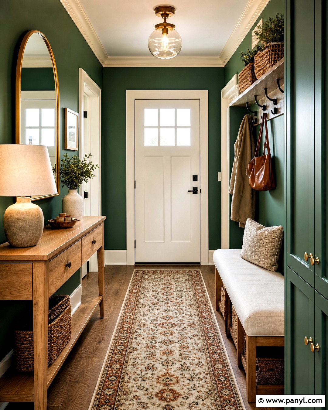Emerald Green Entryway - 20 emerald green interior design ideas