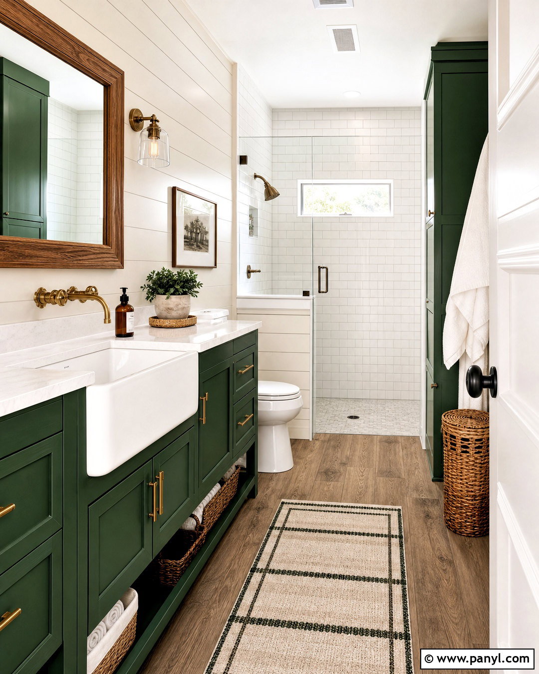 Emerald Green Farmhouse Bathroom - 20 emerald green bathroom ideas