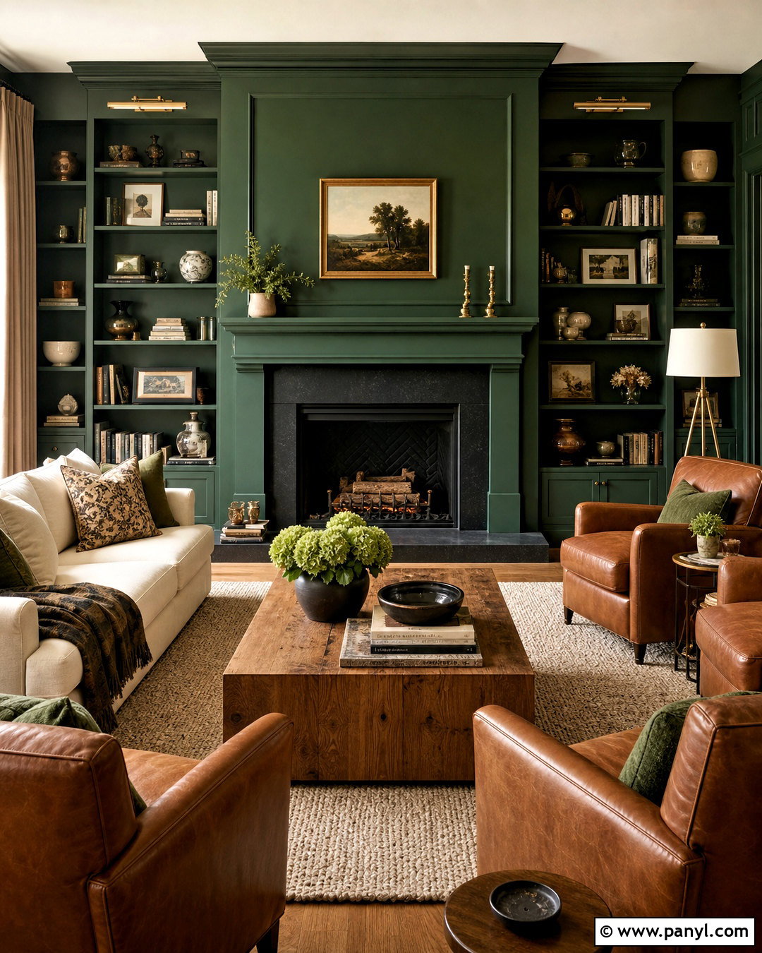 Emerald Green Fireplace Living Room - 20 emerald green living room ideas