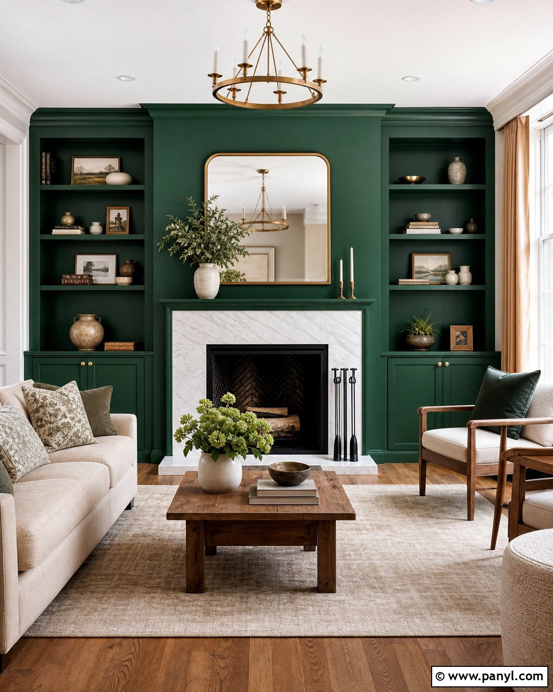Emerald Green Fireplace Wall - 35 emerald green wall ideas