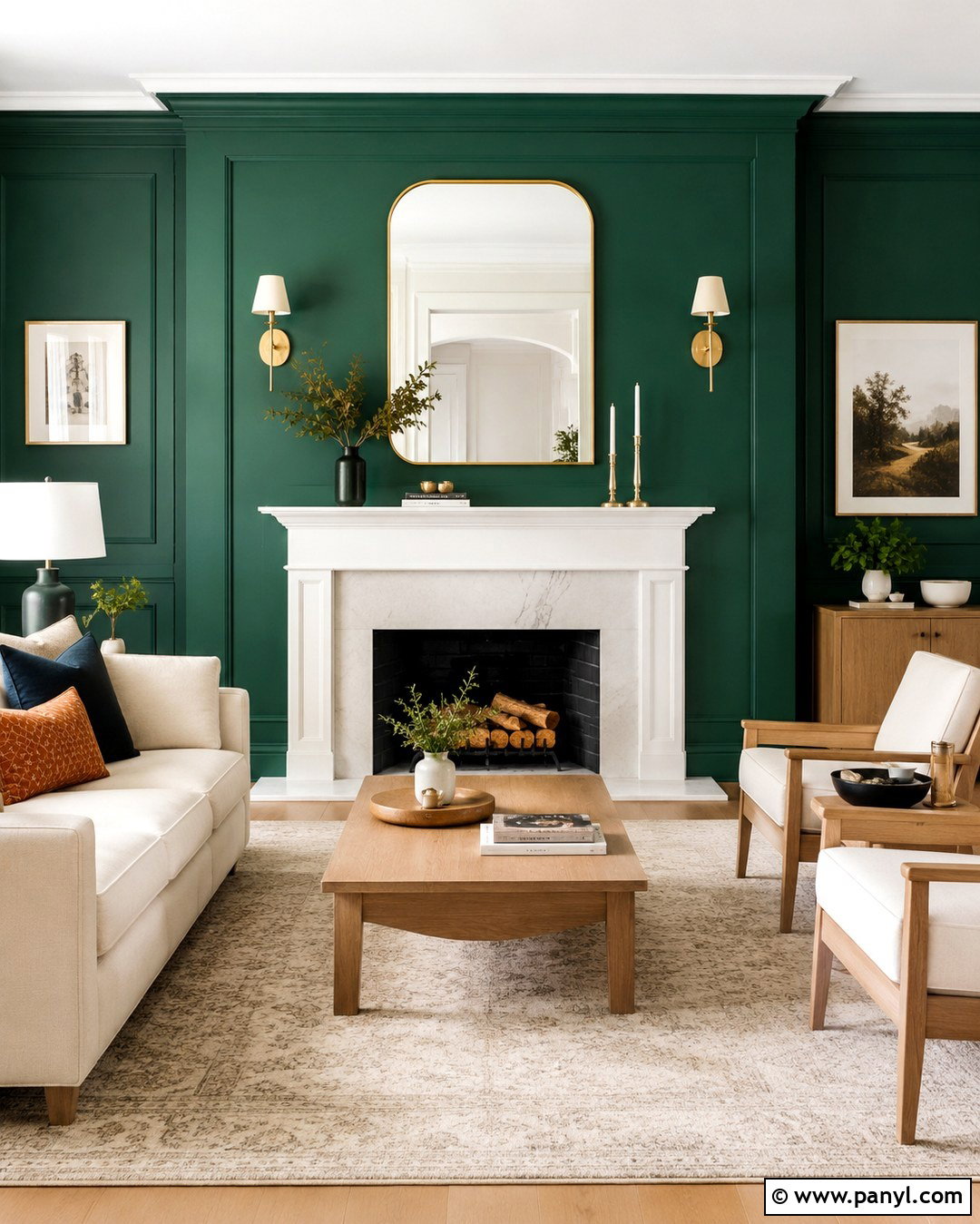 Emerald Green Fireplace Wall - 20 Green Fireplace Wall Paint Colors