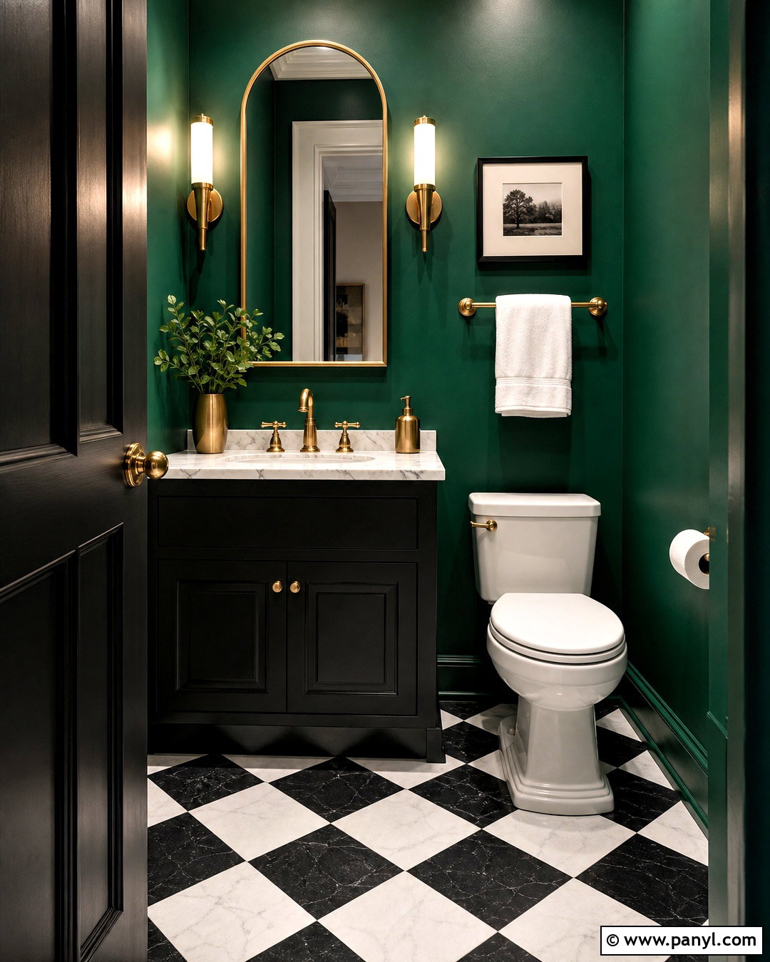 Emerald Green Half Bathroom - 20 green half bathroom ideas