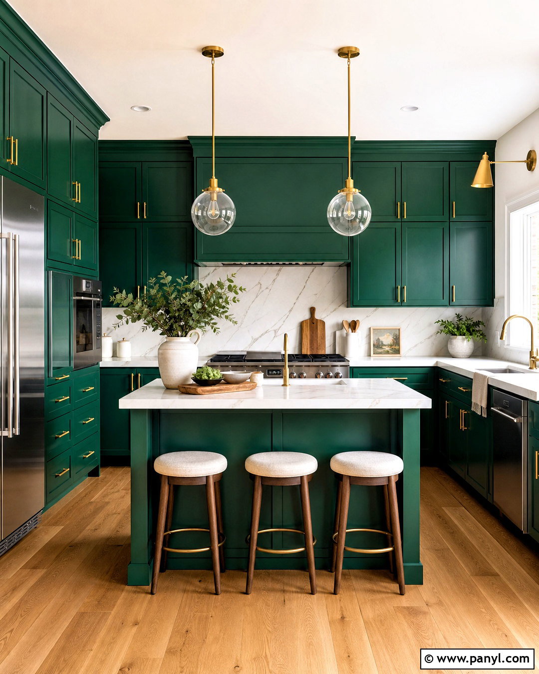 Emerald Green Kitchen Cabinets - 20 emerald green room decor ideas