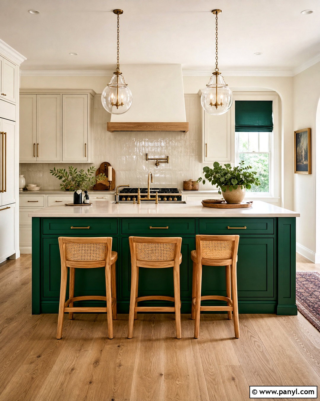 Emerald Green Kitchen Island - 20 emerald green interior design ideas