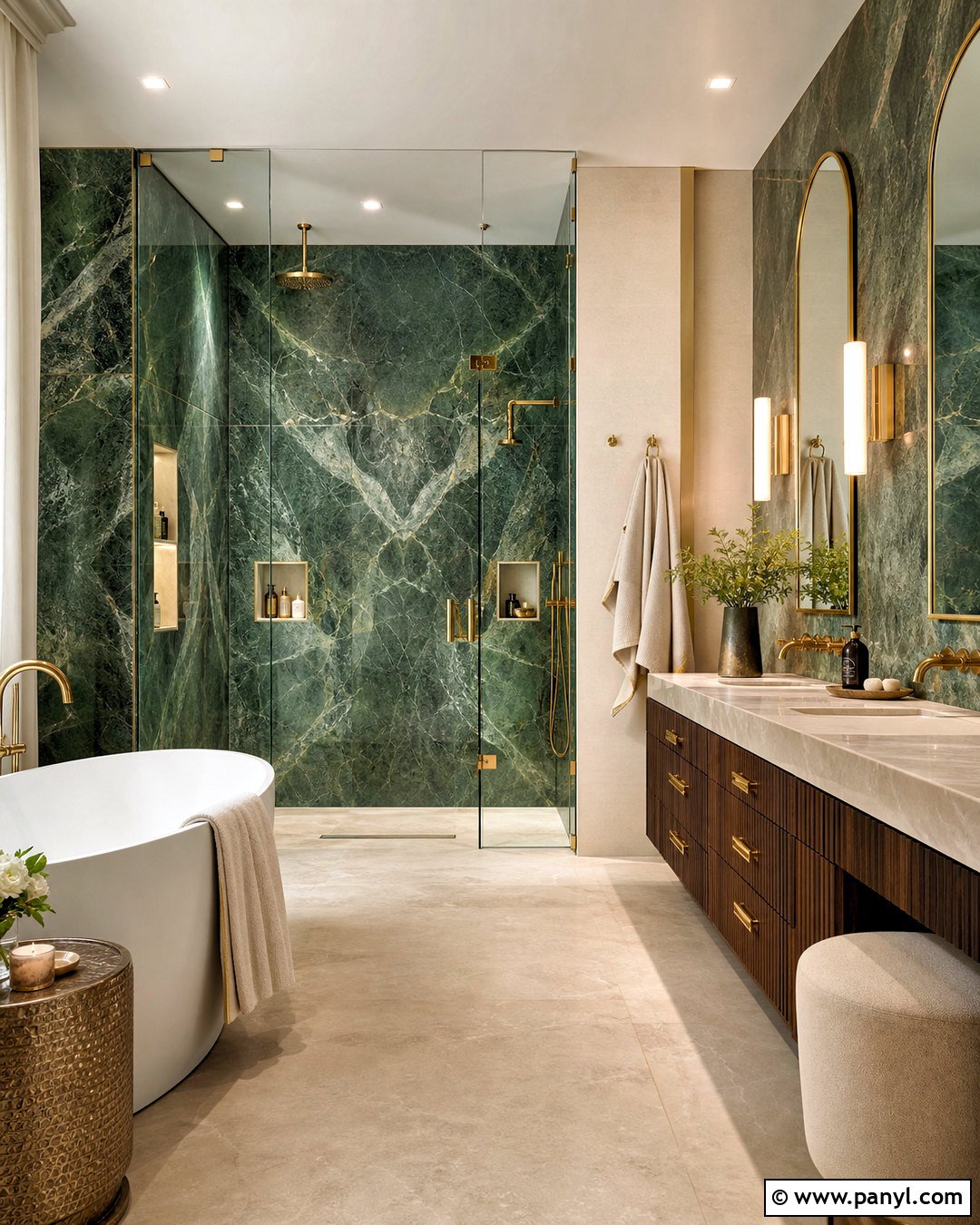 Emerald Green Luxury Bathroom - 20 emerald green bathroom decor ideas