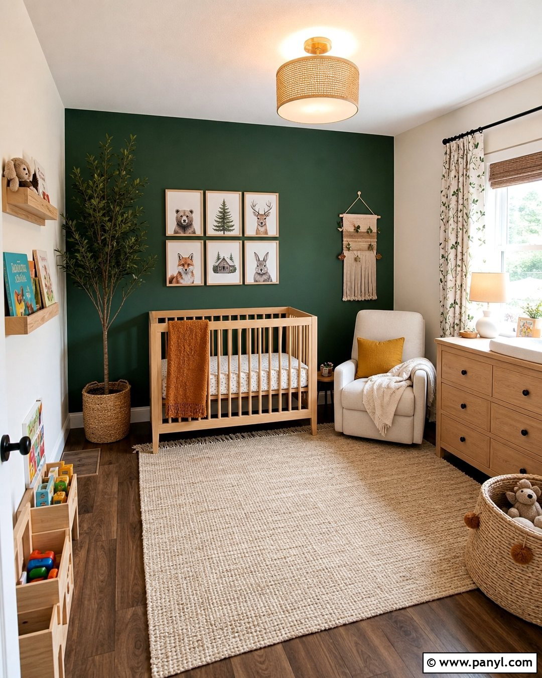 Emerald Green Nursery Accent Wall - 35 emerald green accent wall ideas
