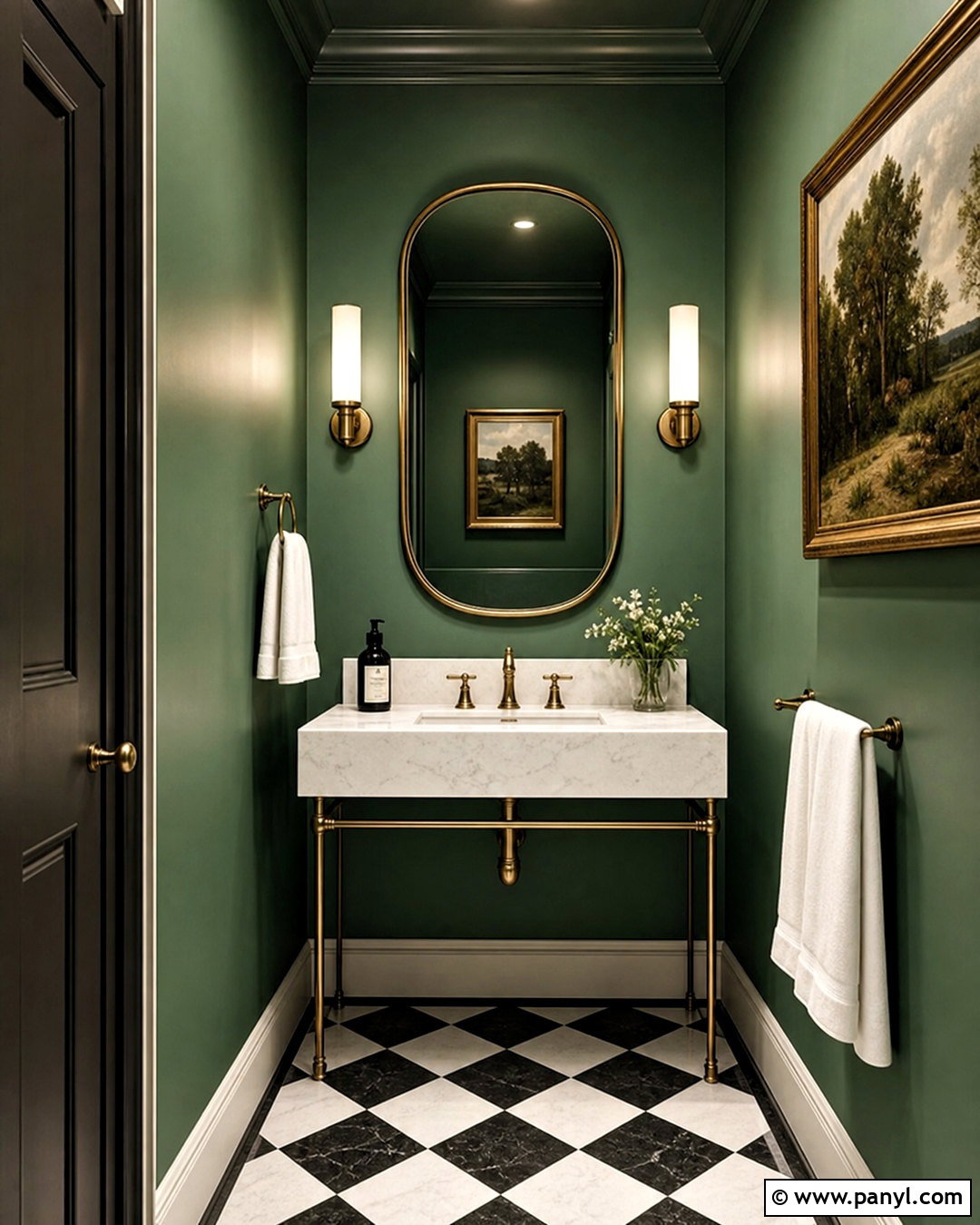 Emerald Green Powder Room - 20 emerald green bathroom ideas