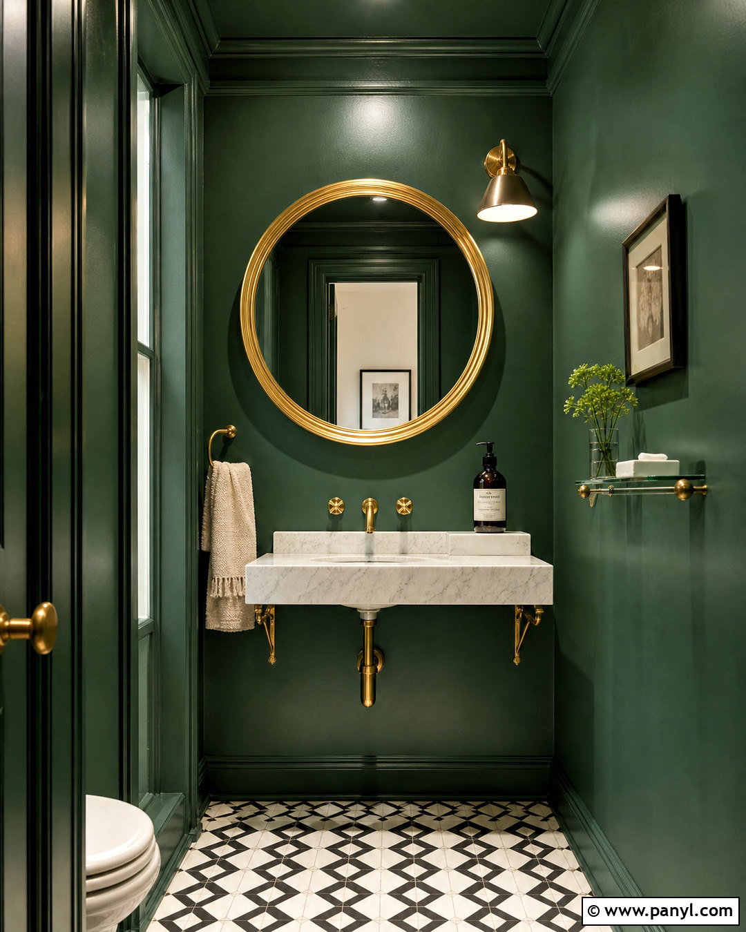 Emerald Green Powder Room - 20 emerald green bathroom decor ideas