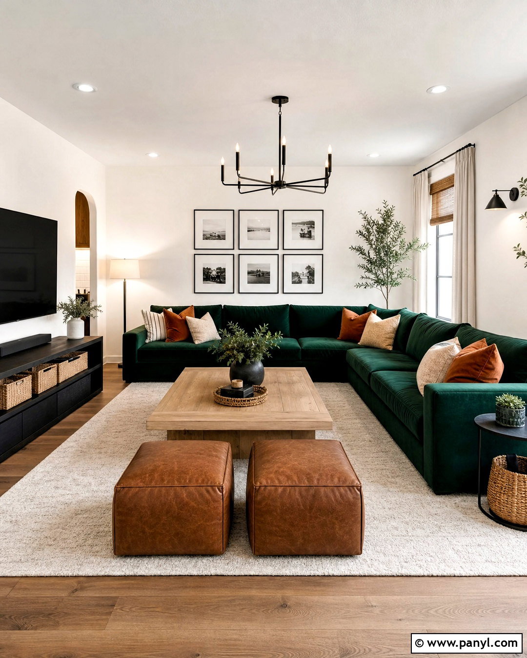 Emerald Green Sectional Living Room - 20 emerald green living room ideas