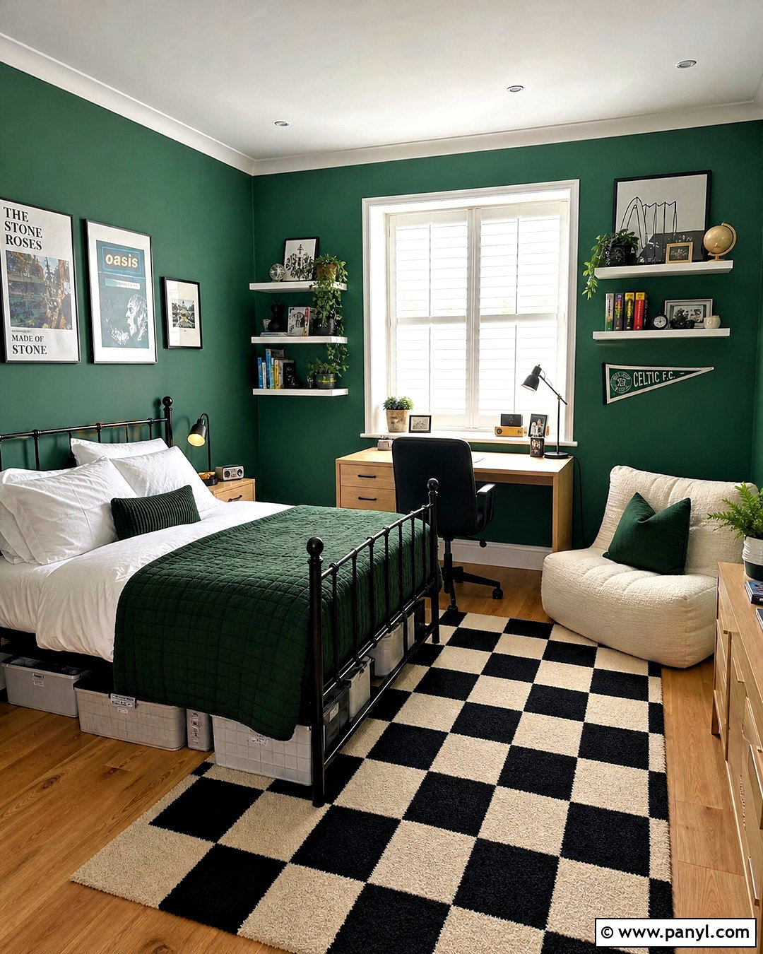 Emerald Green Teen Bedroom - 20 emerald green room decor ideas