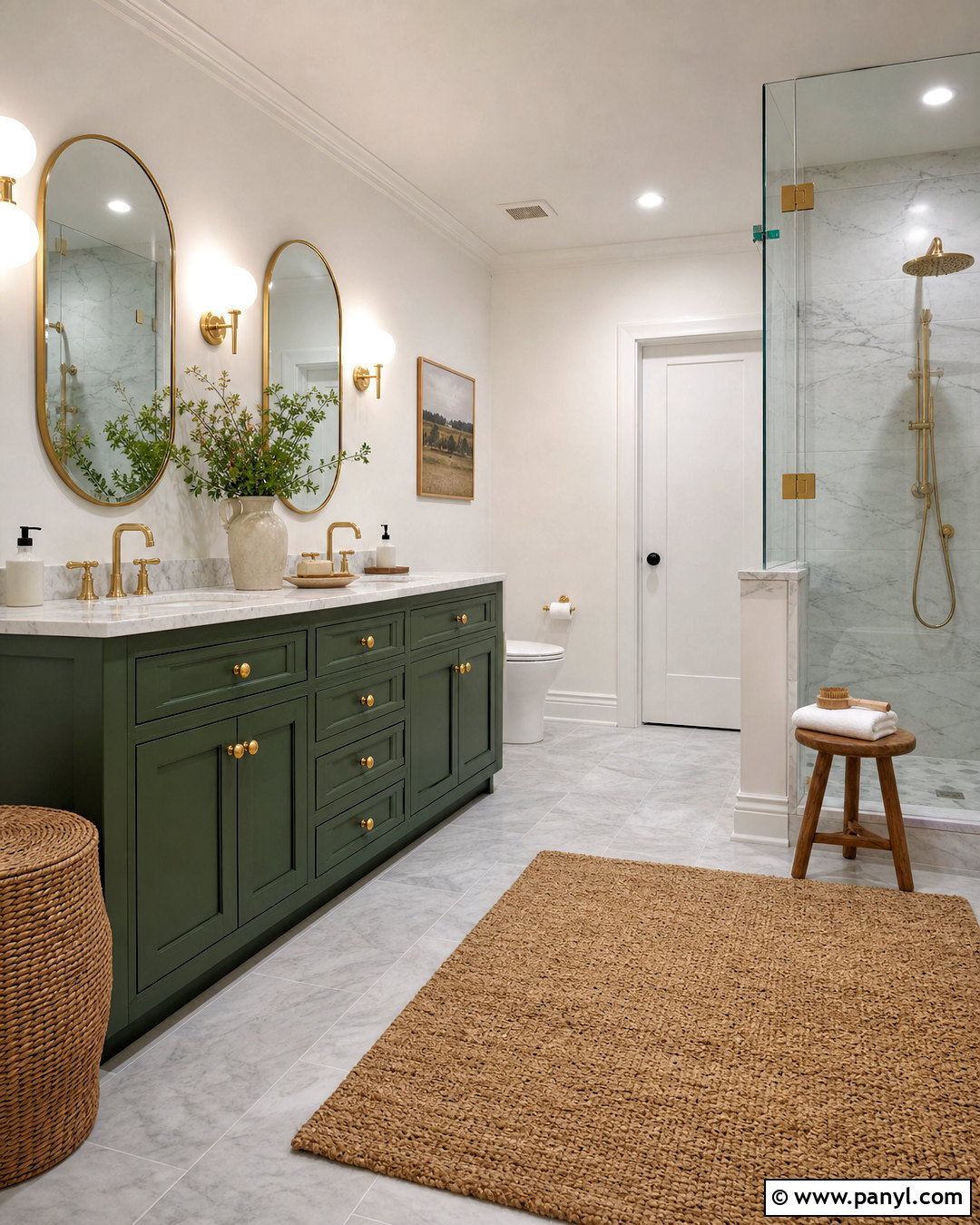 Emerald Green Vanity Bathroom - 20 emerald green and gold bathroom ideas