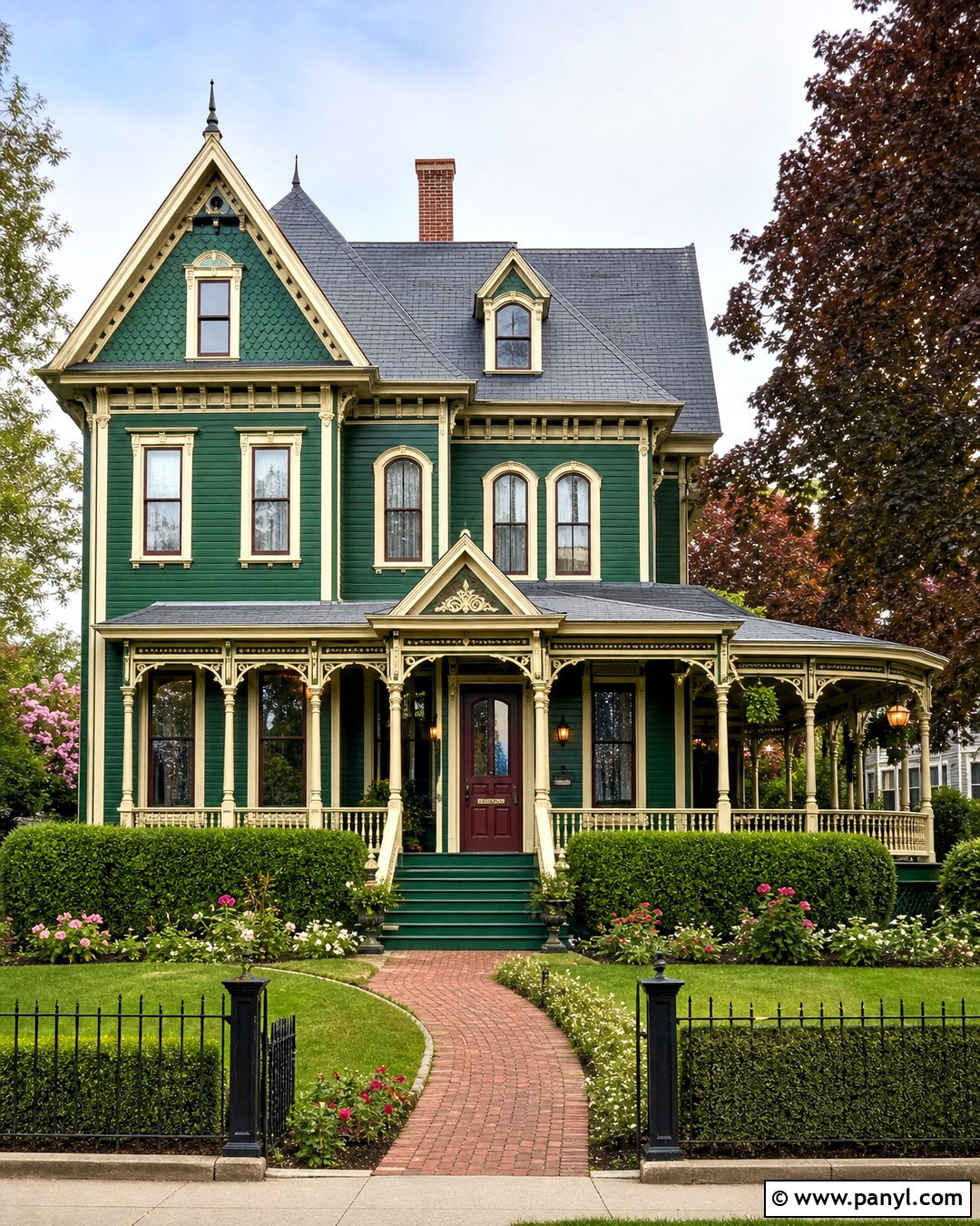 Emerald Green Victorian House - 20 emerald green house ideas