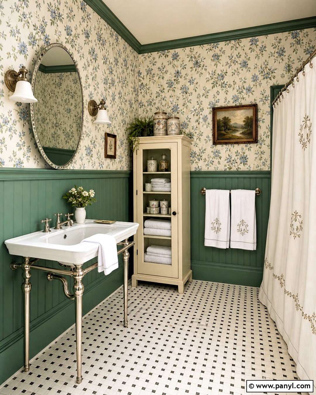 Emerald Green Vintage Bathroom - 20 emerald green bathroom decor ideas