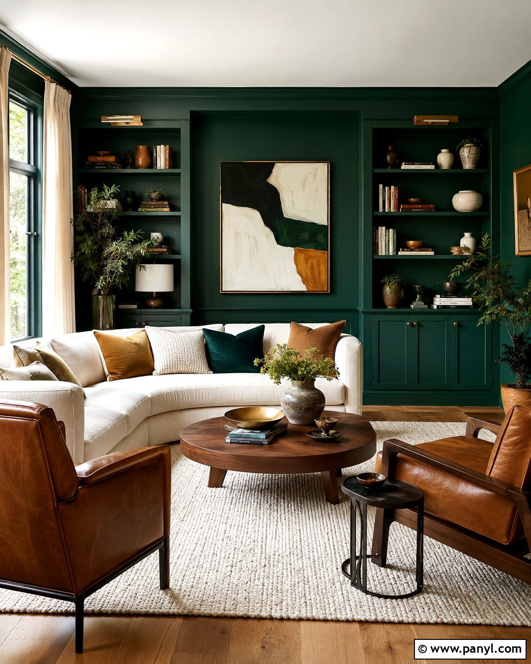 Emerald Green Wall Color for Living Room - 20 Colorful Wall Colors