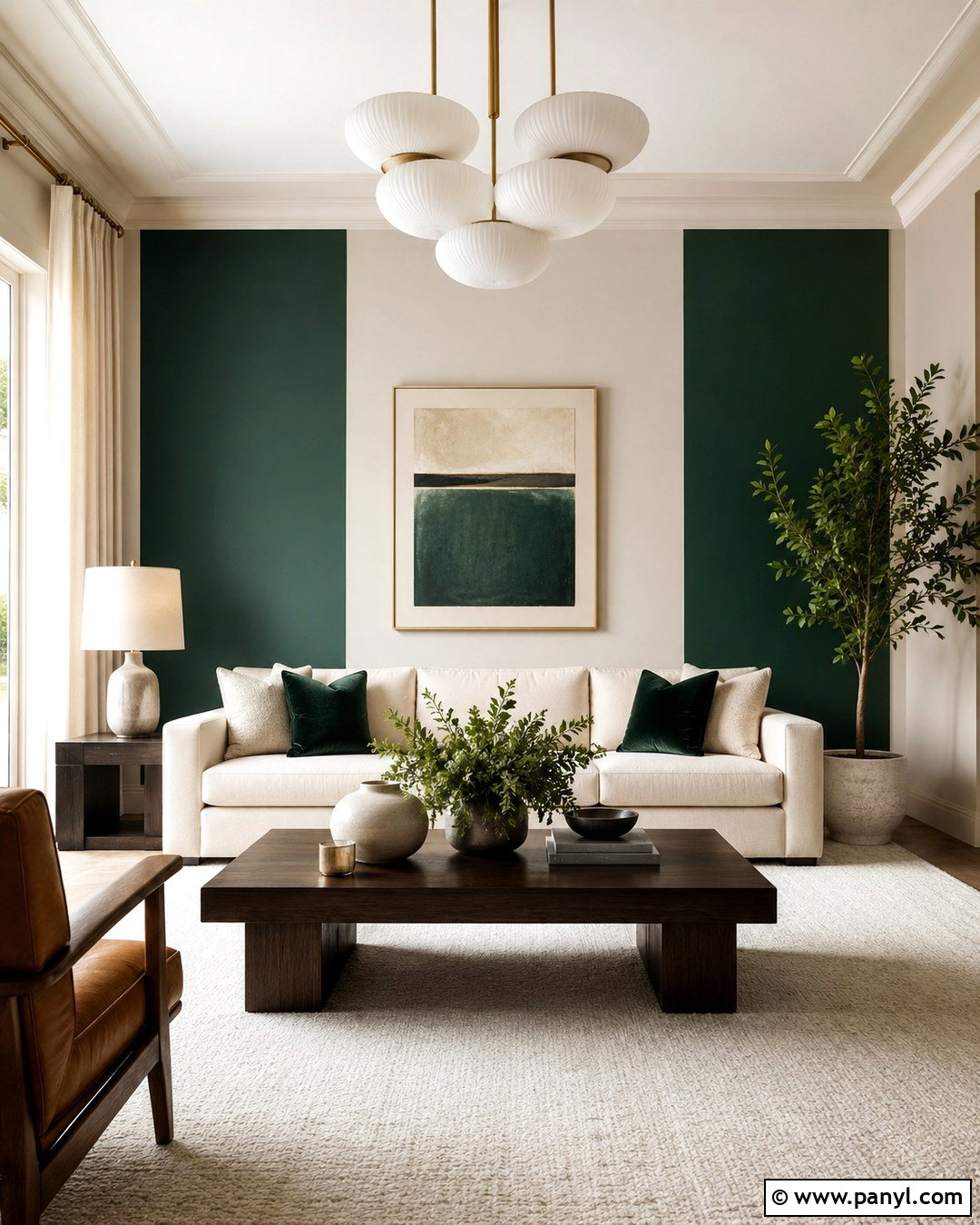 Emerald Green Wall Paint Blocks - 20 Color Block Wall Paint Inspiration Ideas