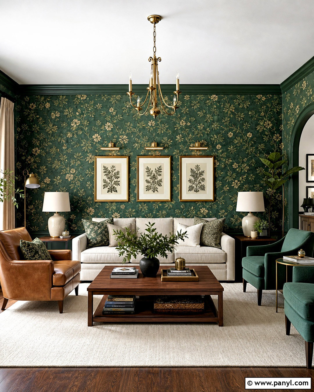 Emerald Green Wallpaper Living Room - 20 emerald green living room ideas